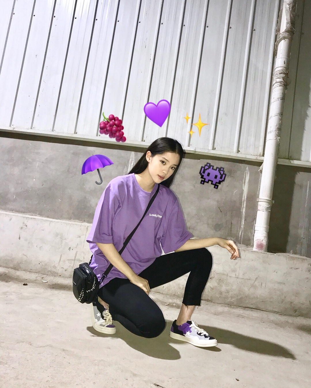 欧阳娜娜夏日清凉穿搭,欧阳娜娜夏季t恤