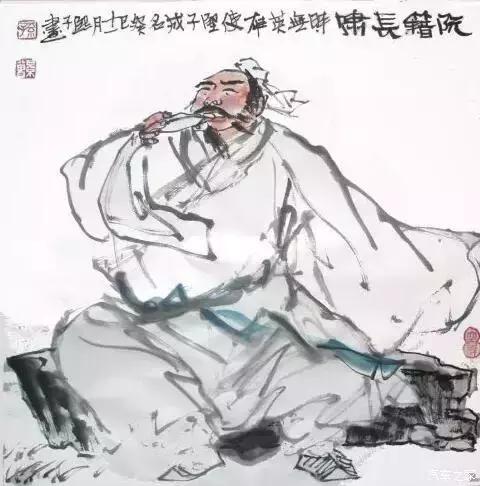 阮籍醒时少陶潜醉日多,阮籍醒时少陶潜醉时多