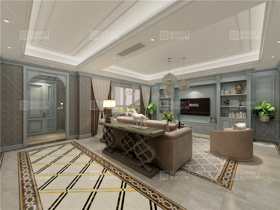 趁着岁月静好，把家“装”扮起来，博乐山水雅居206㎡简约效果图