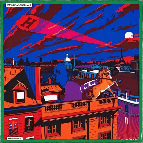 中古爱马仕丝巾图案,爱马仕的丝巾马的图案讲解