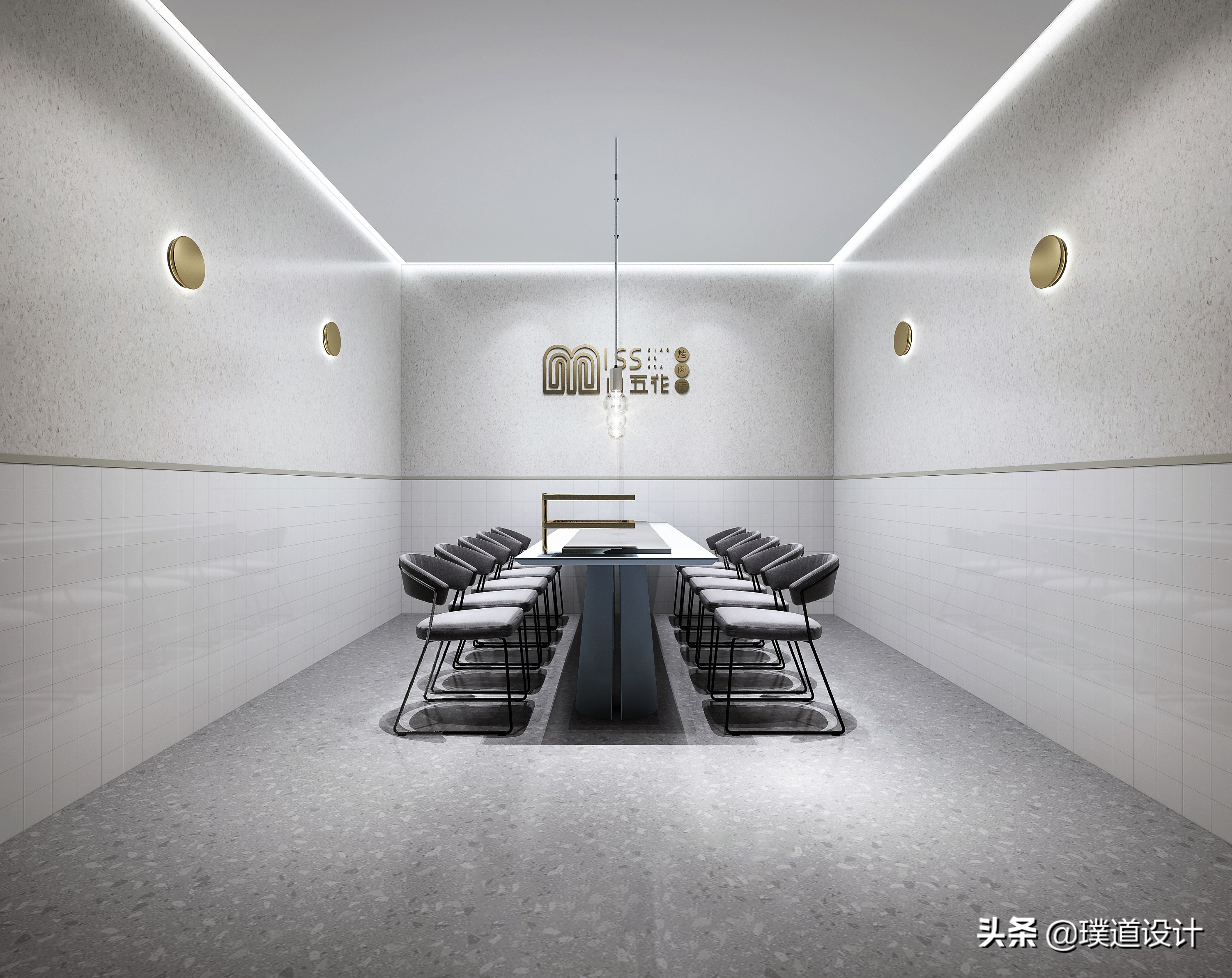 高级感日式烤肉店设计,工业风烤肉店设计