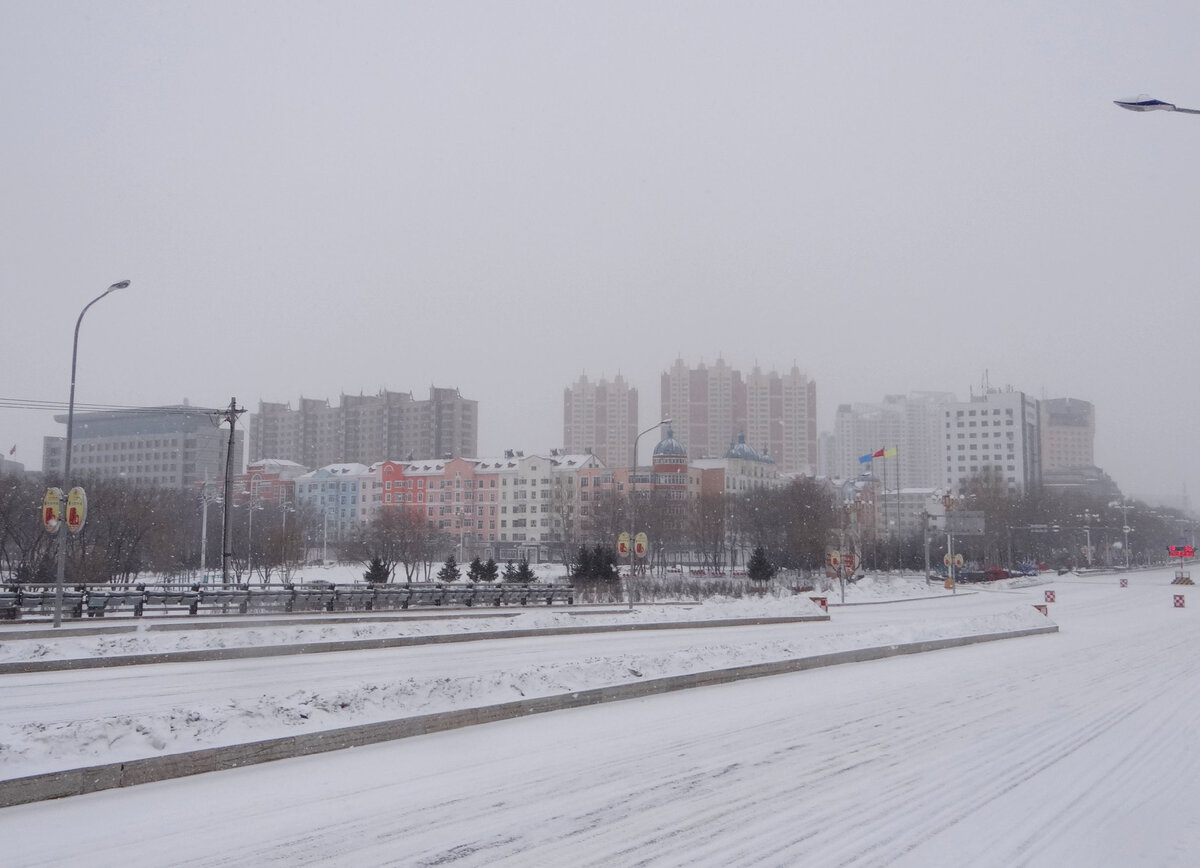 俄罗斯海兰泡市和中国黑河,黑河与海兰泡边境