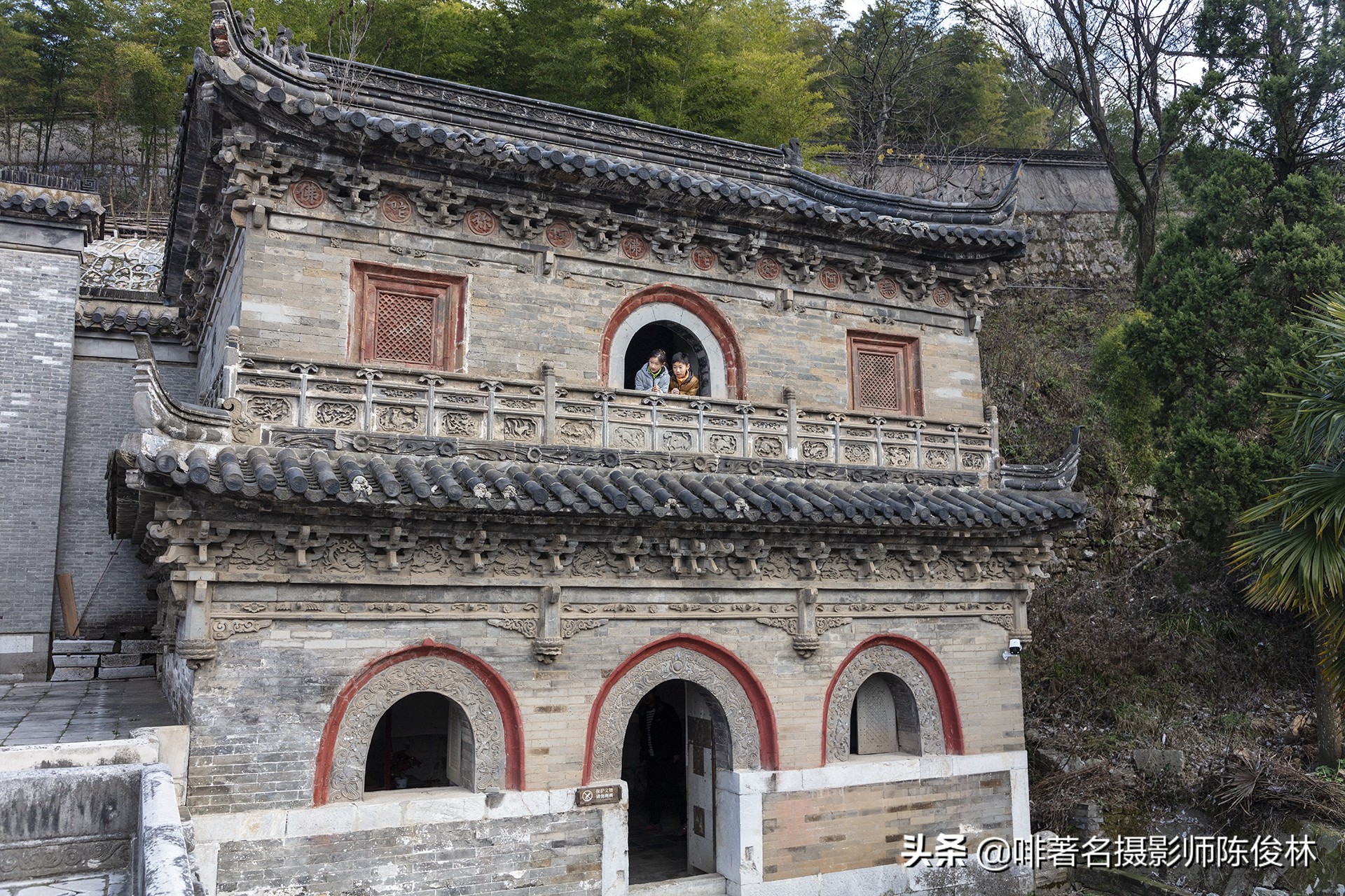 山门朝北开韦陀菩萨坐正殿律宗第一名山宝华山隆昌寺1500年