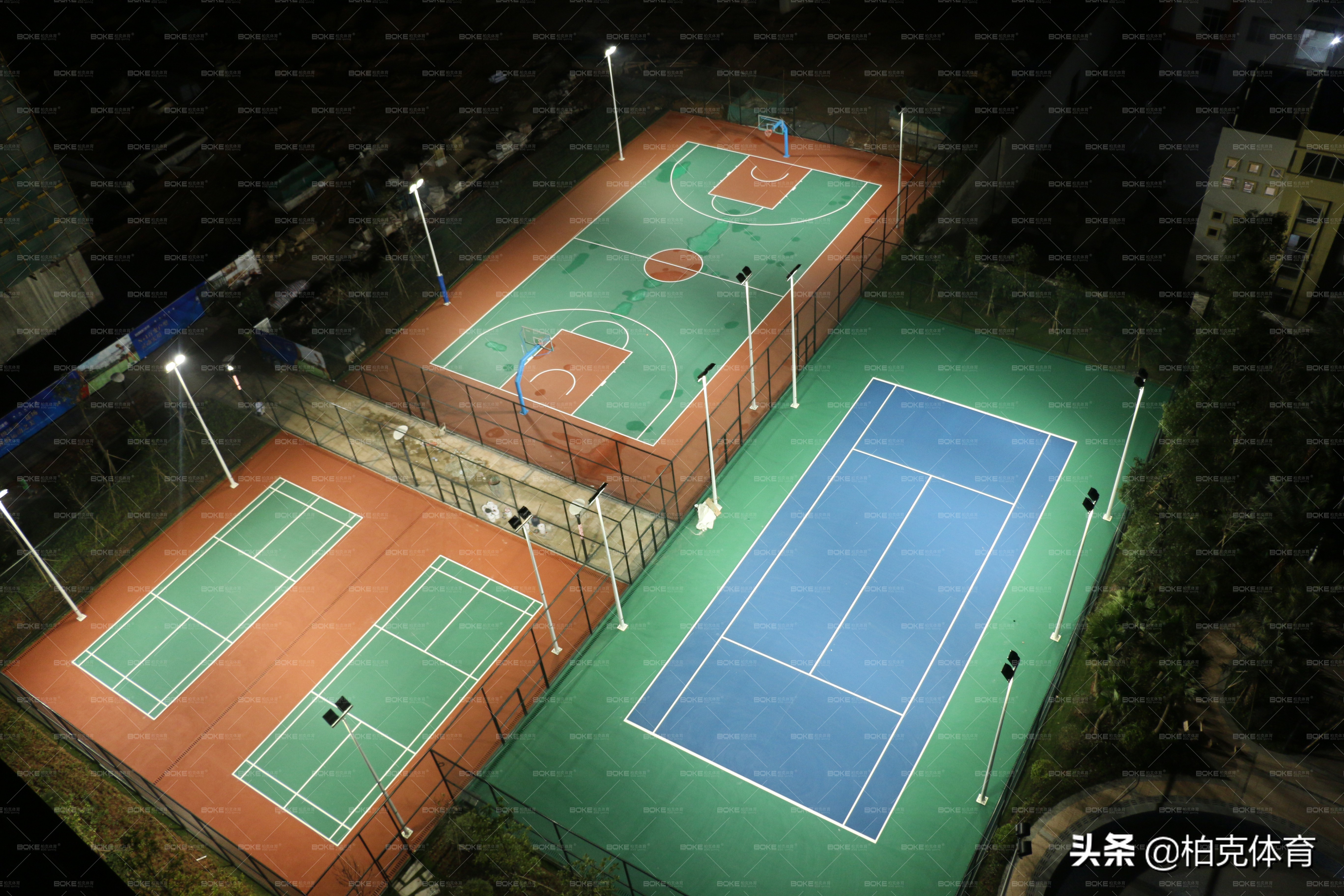 柏克体育灯具,柏克体育球场围网