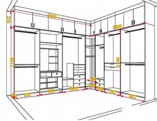 现场8门衣柜设计效果图,定制通顶衣柜尺寸标准是多少