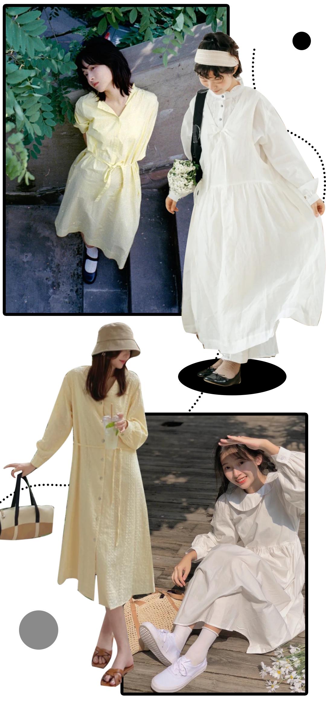 秋天连衣裙推荐,秋天必备的连衣裙简约搭配