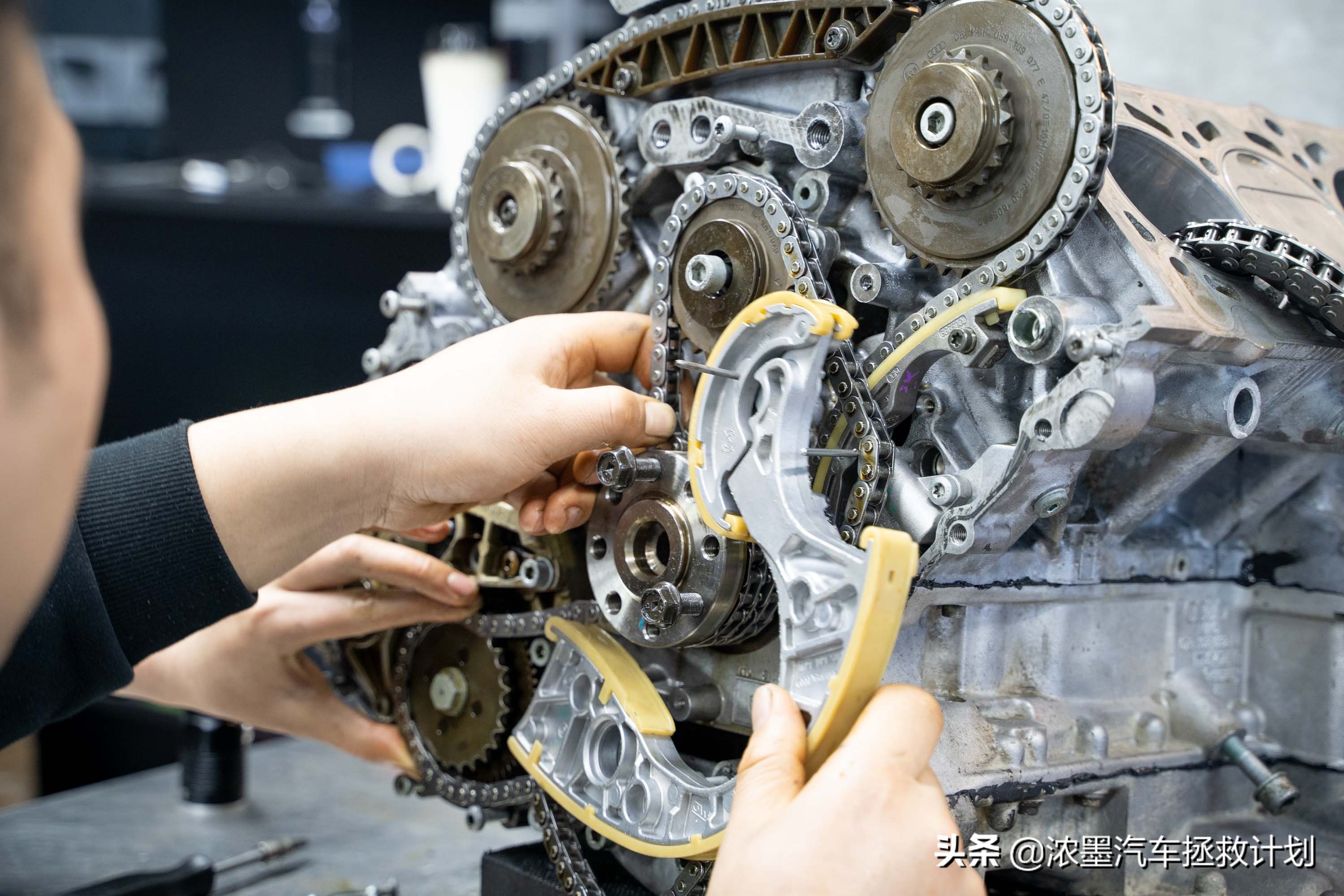 奥迪a6发动机大修全过程,翻新奥迪a6大修发动机