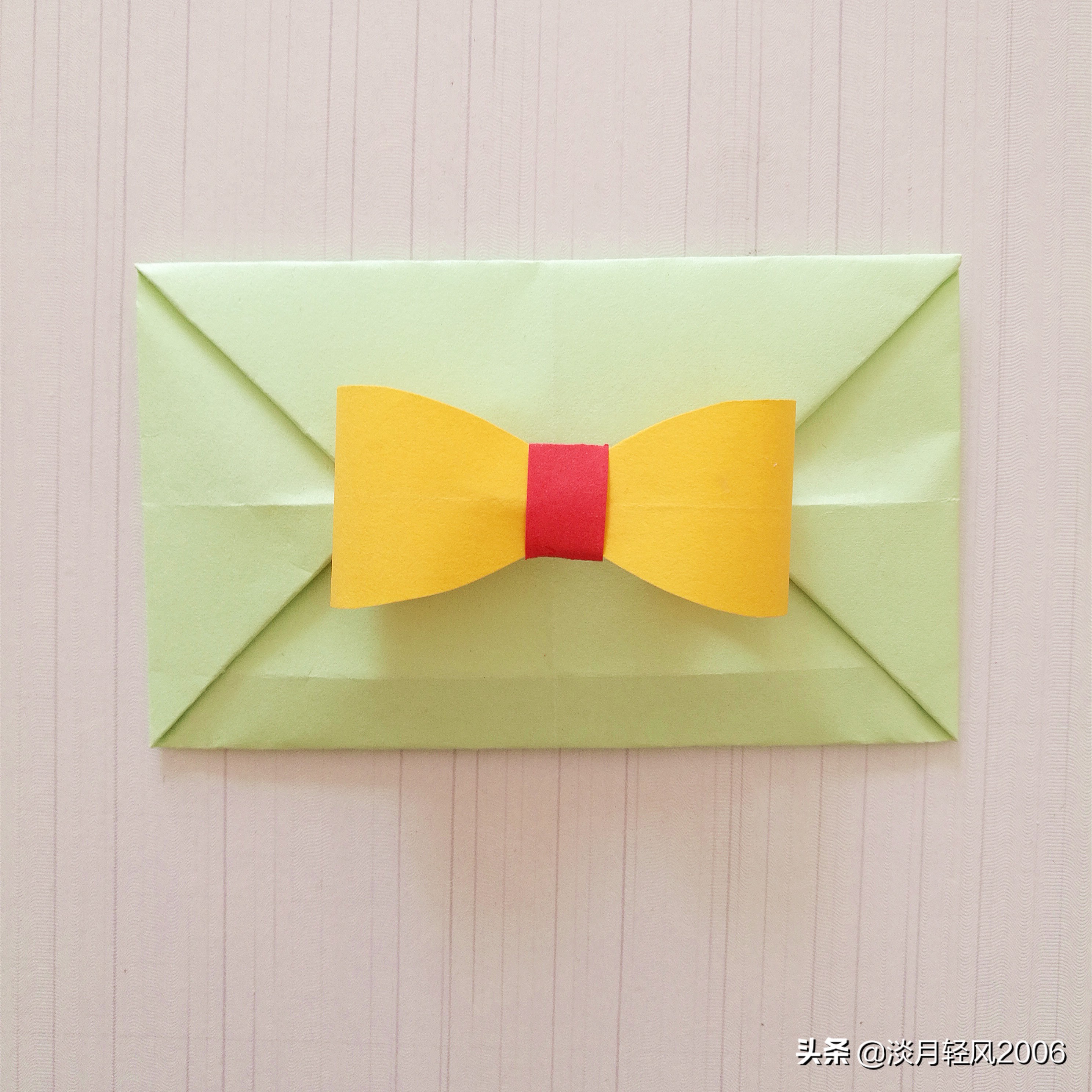 儿童手工折纸简单又美丽信封,用正方形折纸做信封