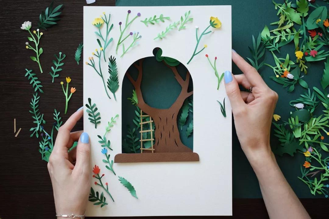 又好看又好玩的手工剪纸教程,剪纸手工教程复杂立体感强