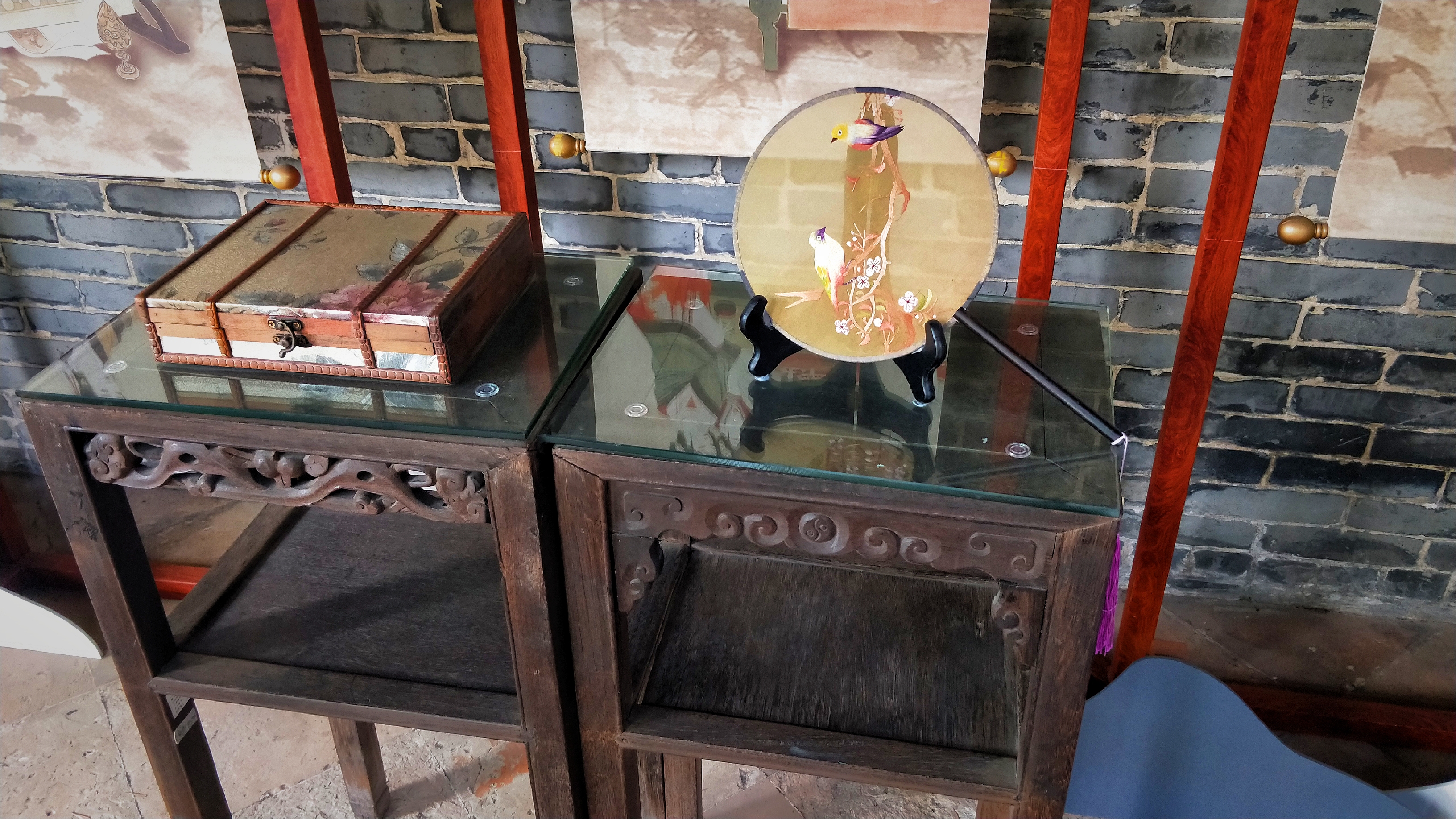 羊城八景彩色玻璃,顺德清晖园羊城八景图片