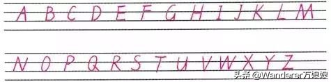 教写26个英语字母,教孩子快速学会书写26个英文字母