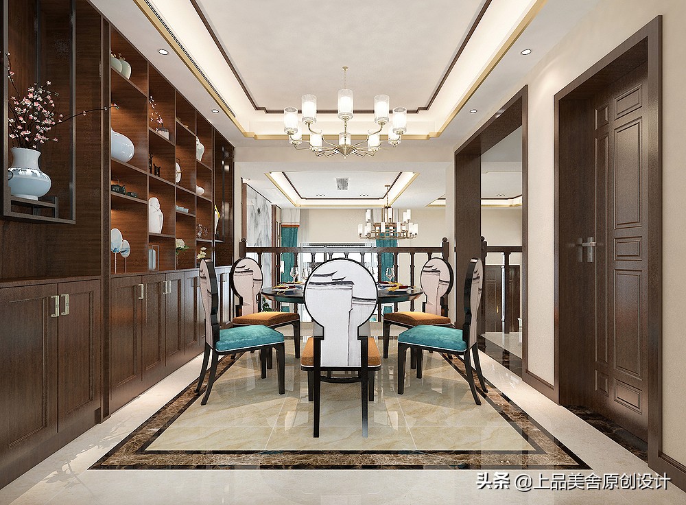 350平米别墅，看多了花里胡哨的风格，最后觉得还是中式最好看