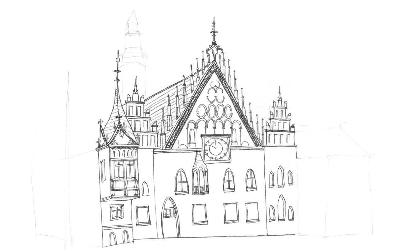 零基础风景速写教程,速写画风景初学者