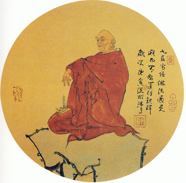 国画十八罗汉图片高清大图,名家孔令海国画十八罗汉作品图片