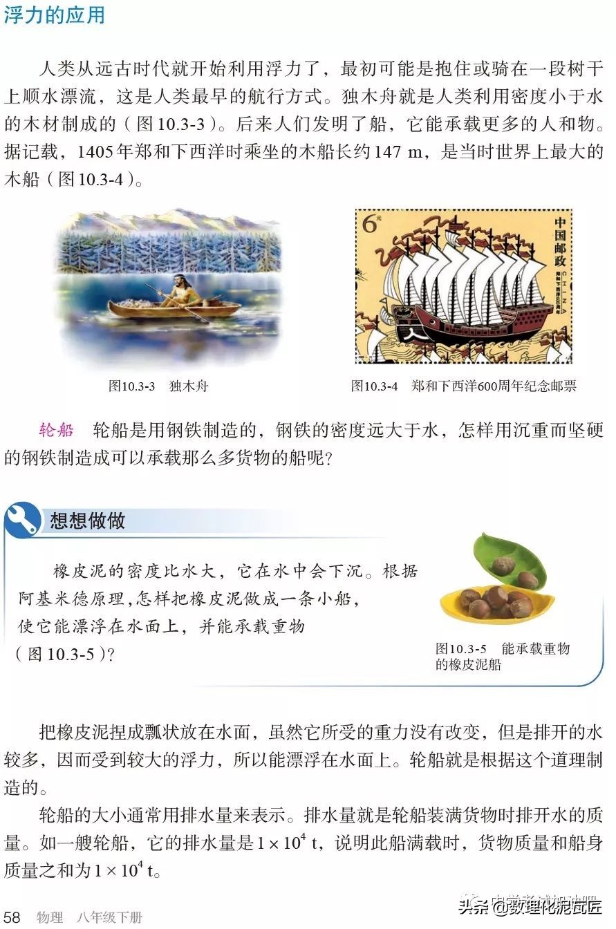 寒假八年级物理预习教辅,人教版八年级下册物理预习笔记