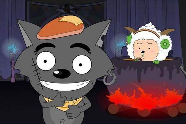 关于灰太狼与喜羊羊的照片漫画版,灰太狼占了喜羊羊多少便宜漫画