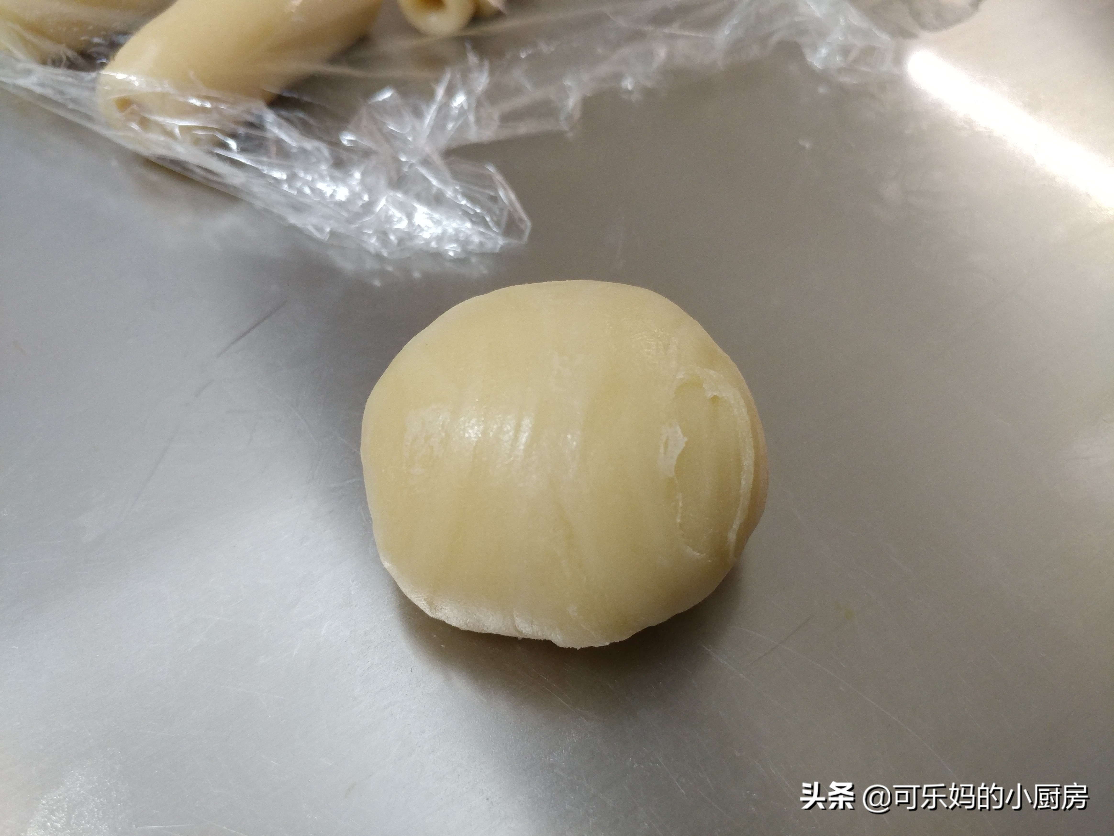 酥皮绿豆饼小吃,蛋挞皮酥皮绿豆饼