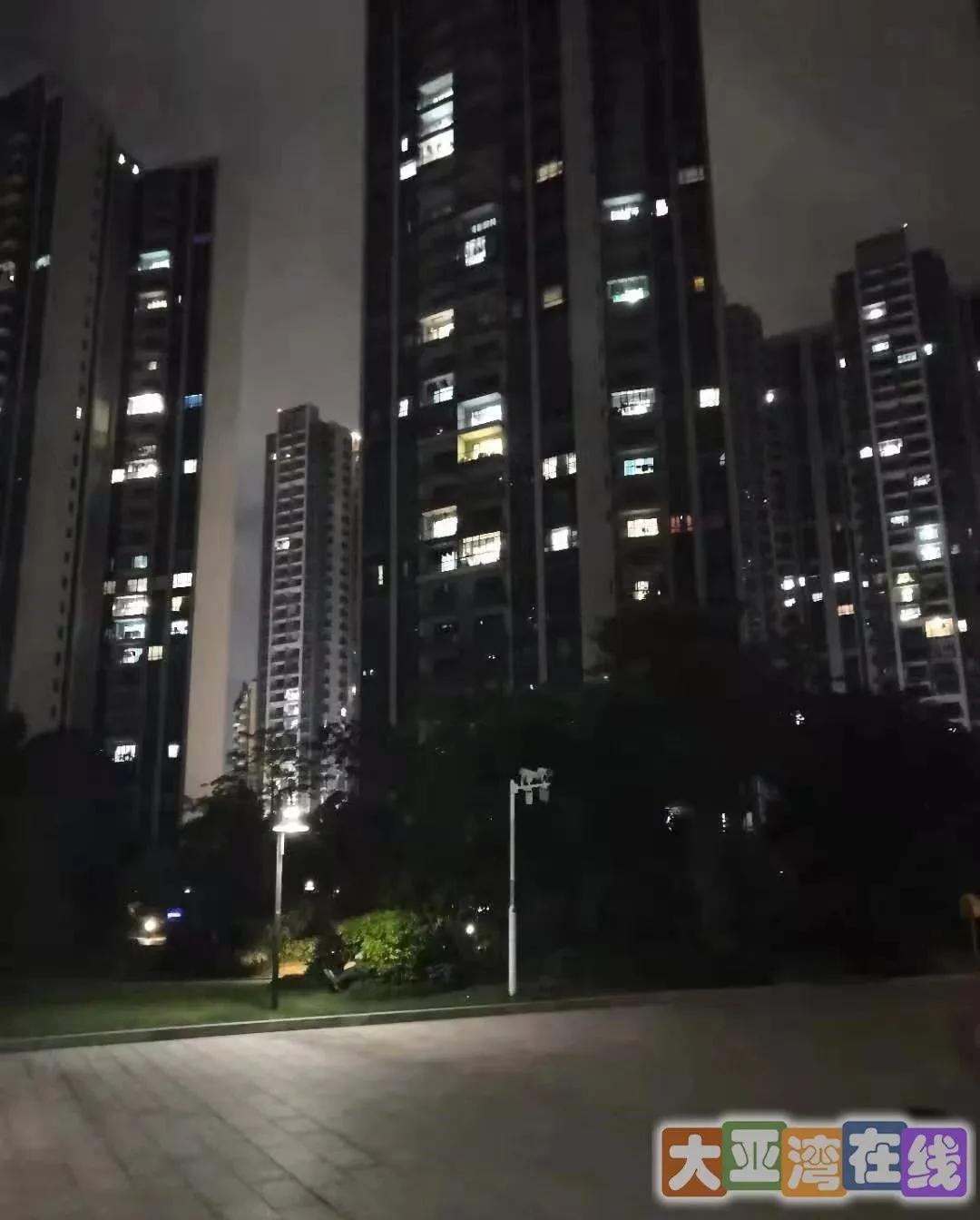 大亚湾西区亮灯率,大亚湾石化区晚上亮灯