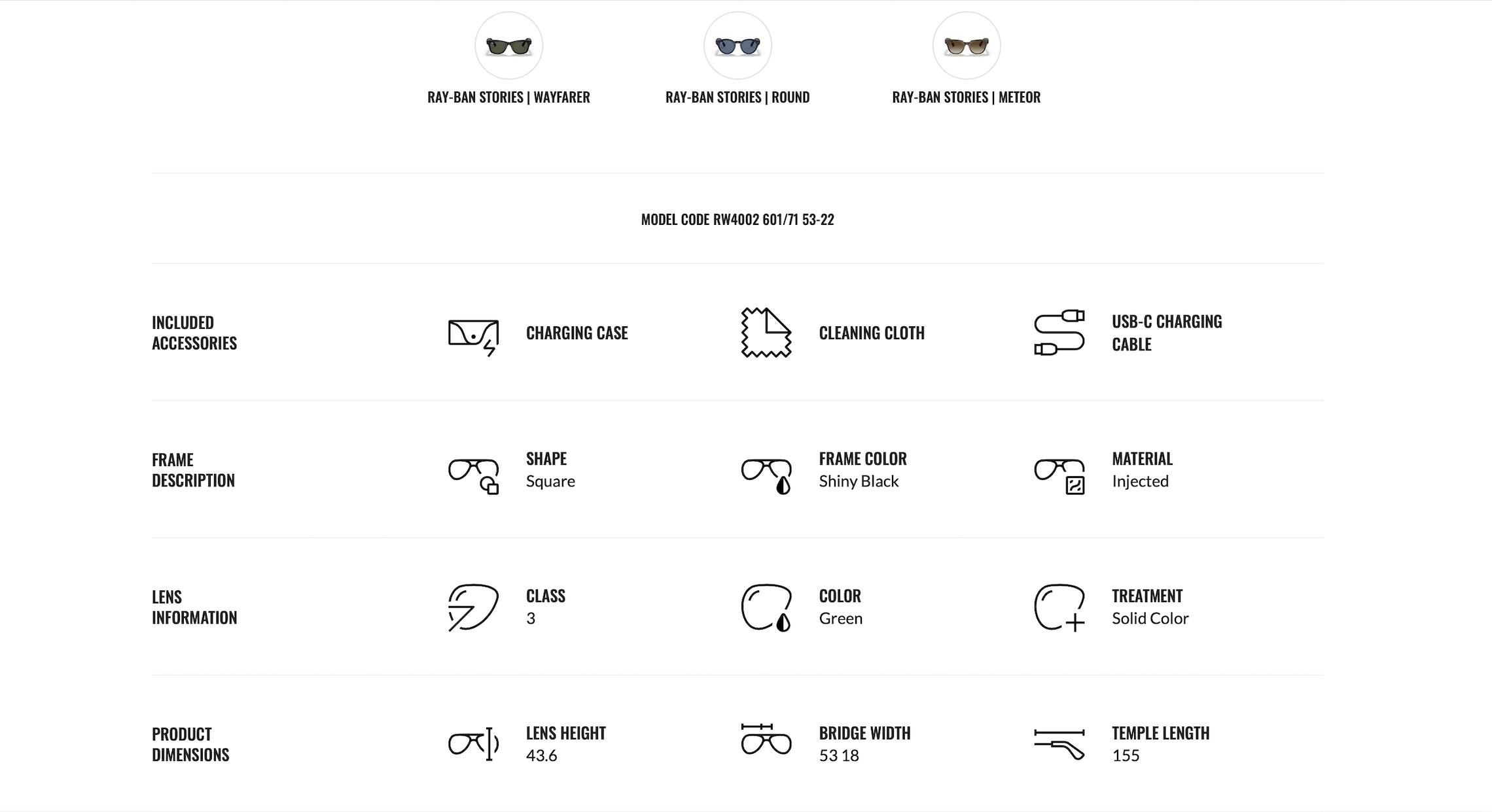 rayban雷朋官网,雷朋rayban智能墨镜售价