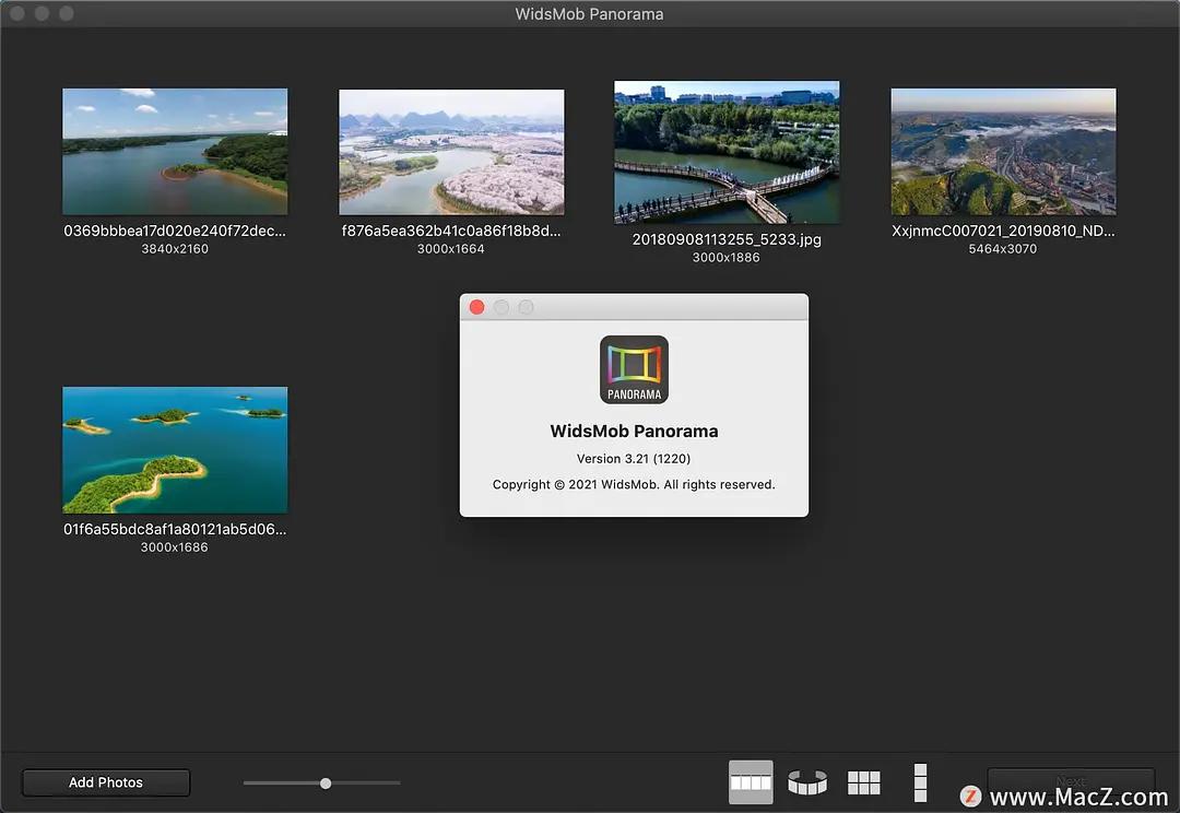 WidsMobPanoramaMac,全景拼接工具