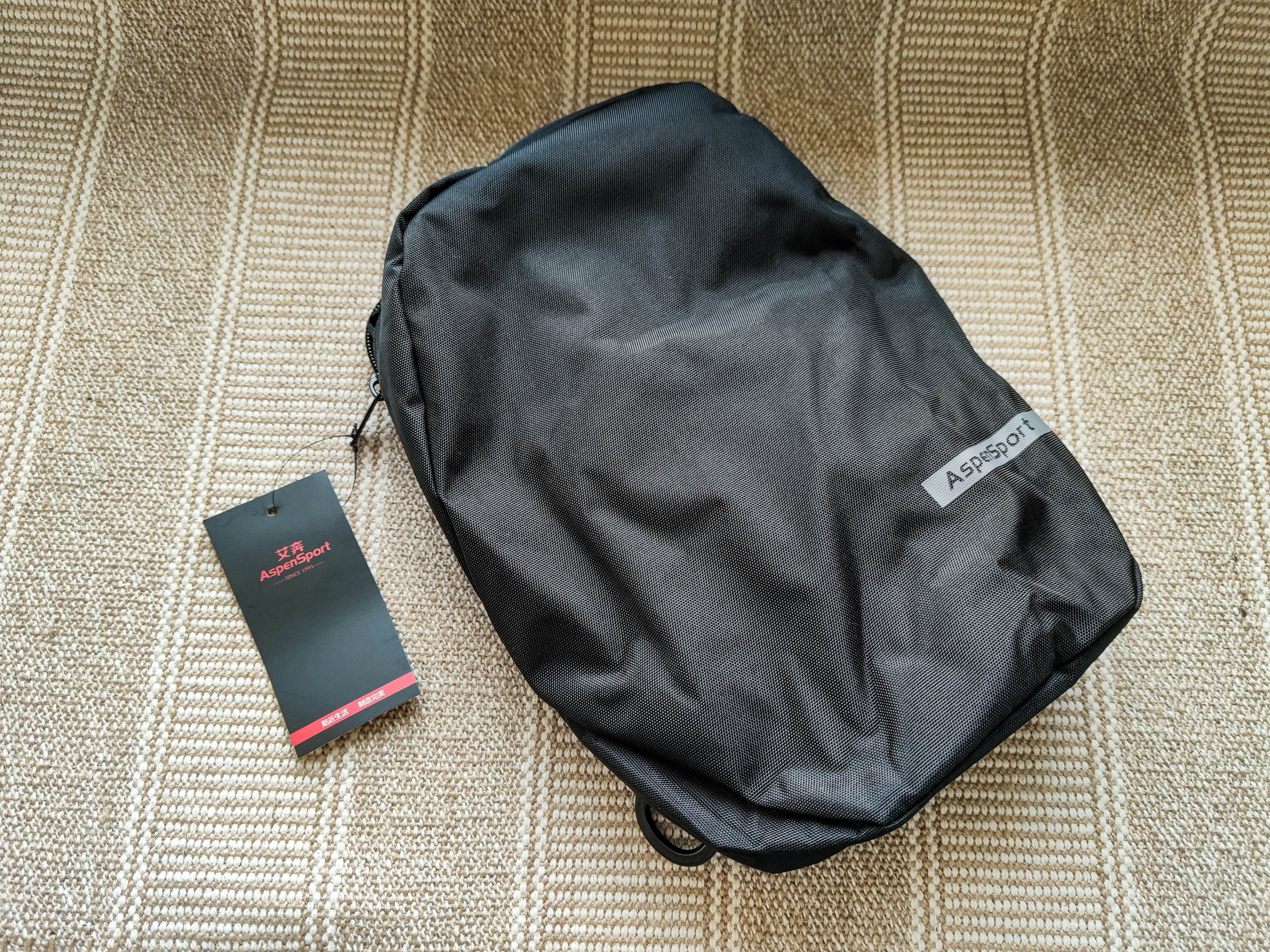 消费再降级：￥9块9艾奔单肩通勤斜挎包装载力测试，晒单简评送上