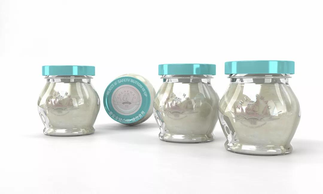 兔年元素的燕窝包装盒展开图,好看的燕窝包装设计