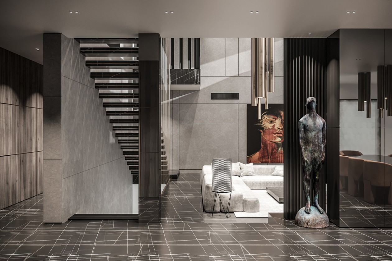 跃层别墅设计图纸及效果图大全,4层半跃层别墅设计图纸大全