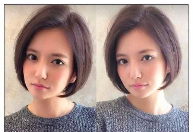 减龄短发波波头女图,俏皮可爱波波头造型很好看又减龄