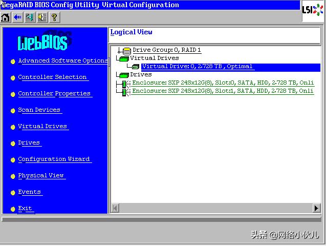 Ctrl+H快捷键阵列卡配置步骤(例如2008IMR/2108/2208、9271)