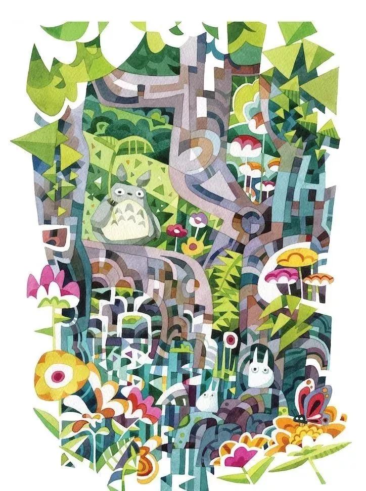 全球50位艺术家致敬宫崎骏作品