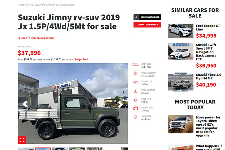 纽西兰经销商把新吉姆尼改成货车贩售，这是不是毁经典？