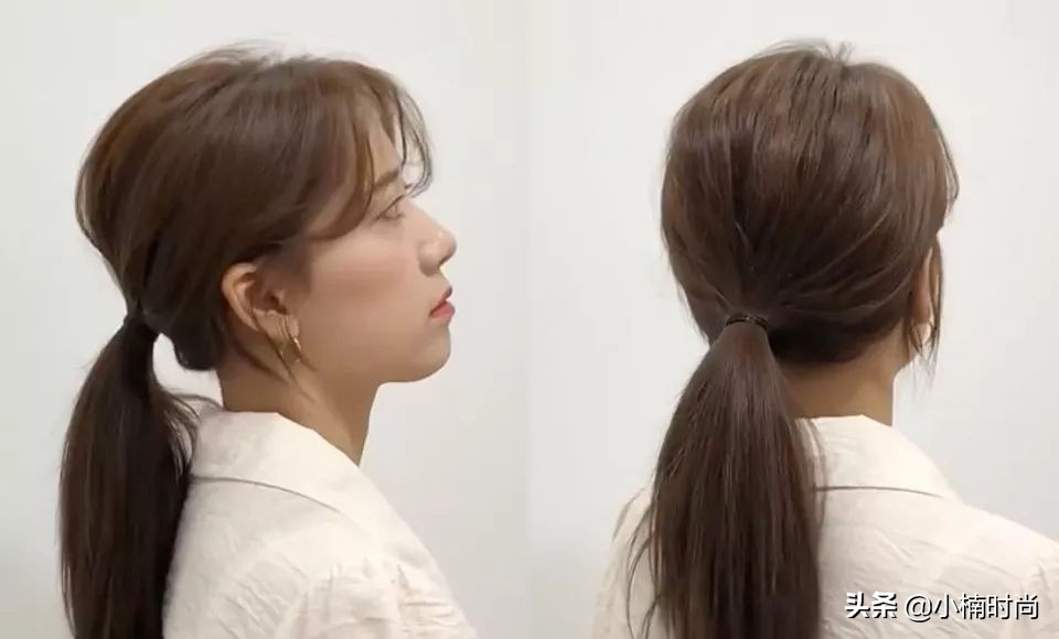发型师教你发型小技巧,发型师教你低马尾