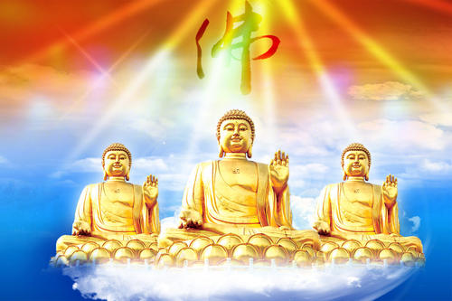 阿弥陀佛，一起礼拜，得福发财，佛祖保佑大家