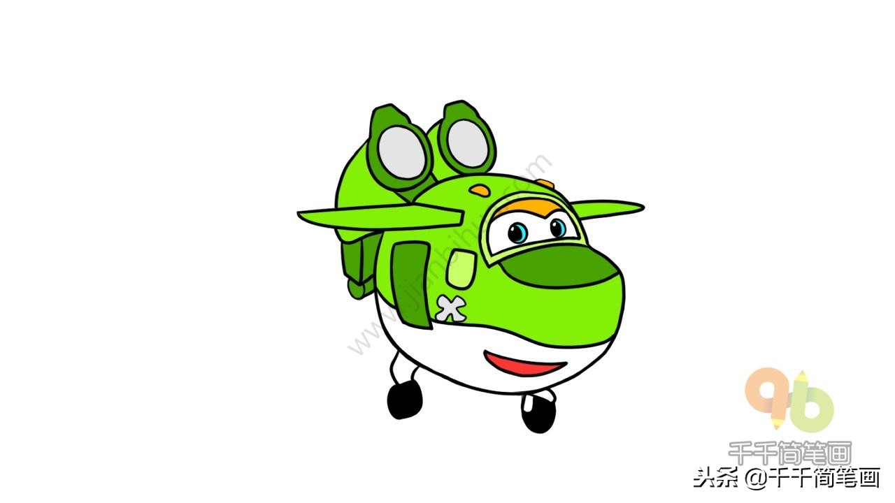 超级飞侠中的所有飞侠简笔画,超级飞侠小猪佩奇简笔画视频