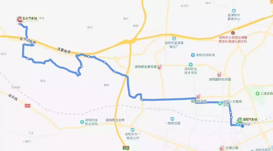 洛阳市区到县城公交车,洛阳龙门到济源城际公交时刻表