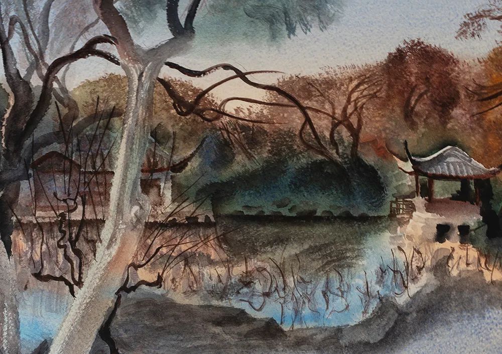 阿文绘画工作室,阿文流体画荷花