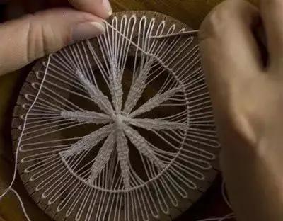 手工毛线编花教程,慢教程手工毛线编花