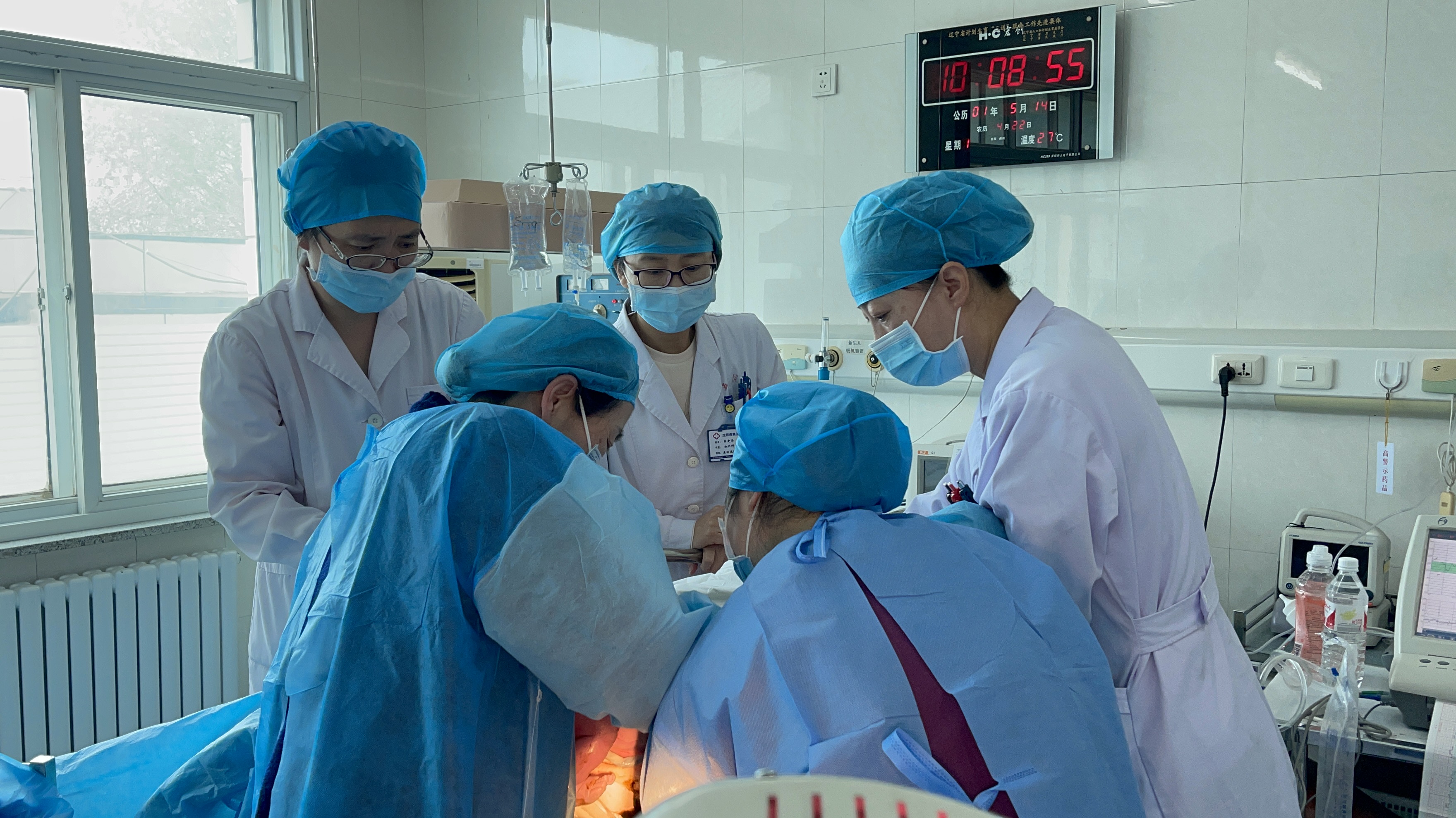 沈阳市第五人民医院产妇,助臀位妈妈顺利分娩