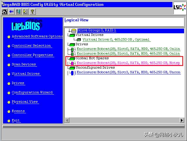 Ctrl+H快捷键阵列卡配置步骤(例如2008IMR/2108/2208、9271)