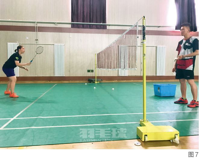 羽毛球正手对角过渡,正手被动过渡对角