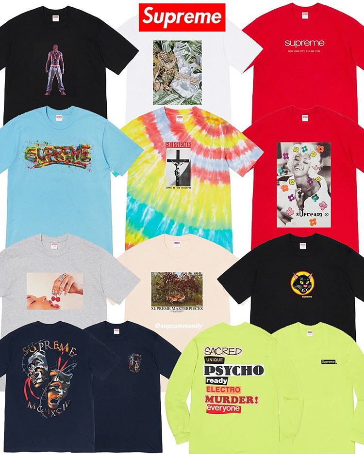 supreme2018秋冬第一周发售,supreme2017春夏系列第三波