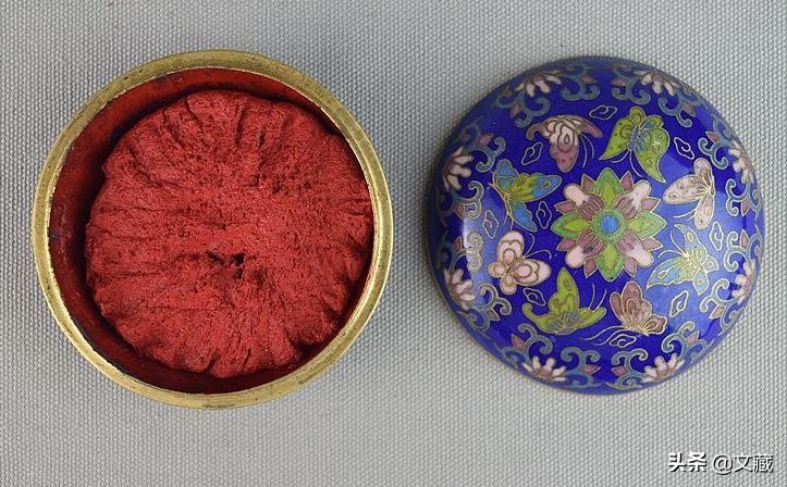 宋越窑印盒,宋朝印泥盒