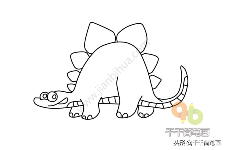 简笔画100个恐龙9-10岁,儿童简笔画恐龙大全简单又漂亮