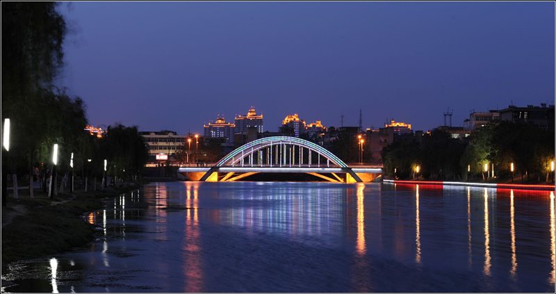 阜阳城市街景,阜阳旅游城市