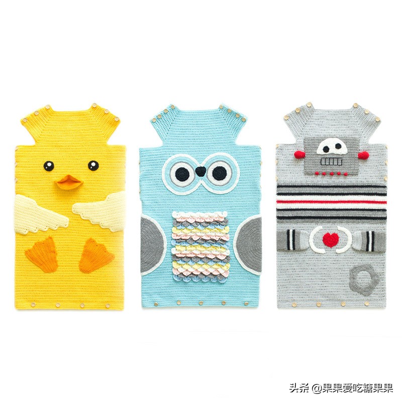 宝宝睡袋钩织视频,儿童披风斗篷冬季钩织教程