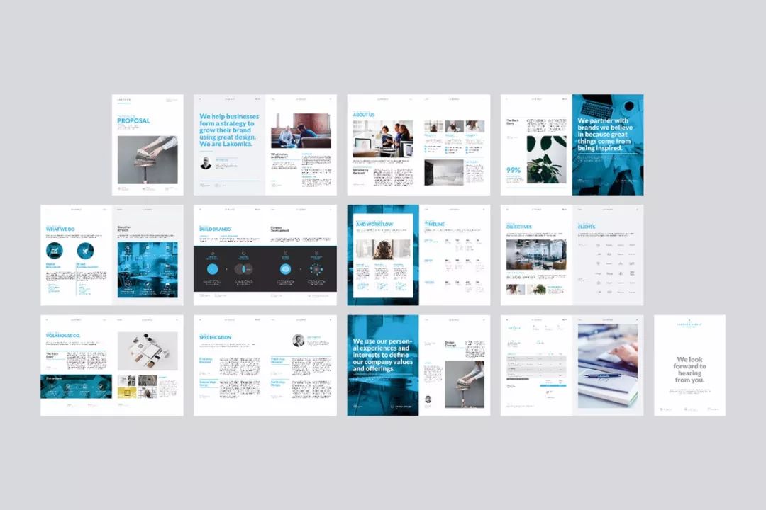 简约大气的企业宣传册／画册设计精选