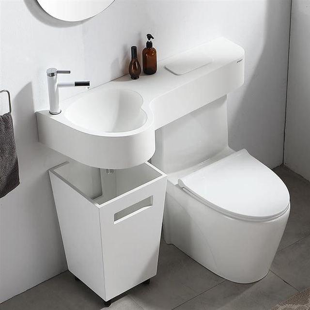 马桶连着洗手台,日本卫生间洗手池连接马桶