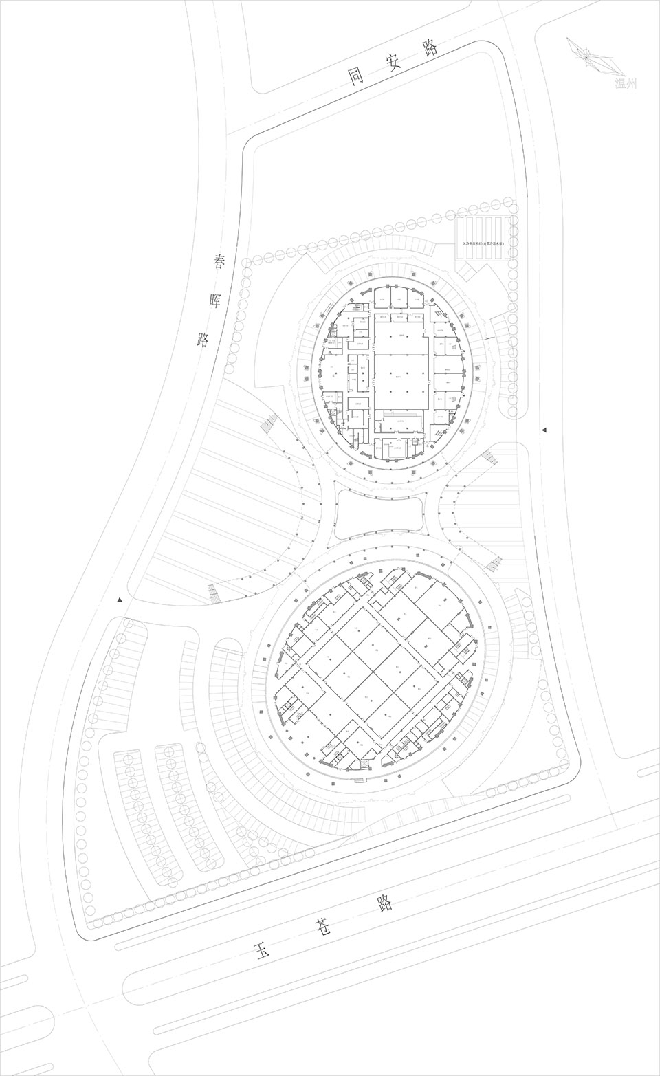 映山独玉苍，滨水双杜鹃--浙江苍南体育中心