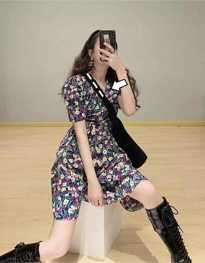 大胸姐妹穿连衣裙“藏胸”的技巧，视觉上帮你显瘦10斤