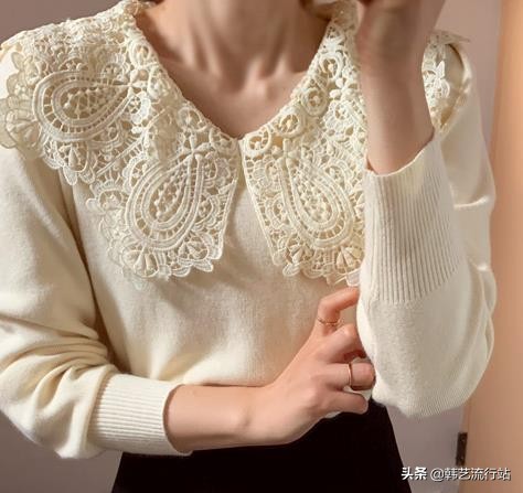 这个季节女穿什么衣服,早春款韩系温柔风蝴蝶结针织毛衣